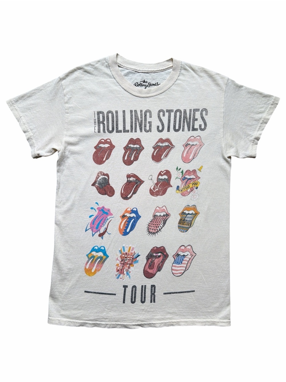 The Rolling Stones Graphic Tee Small 100% Cotton Tour T-Shirt